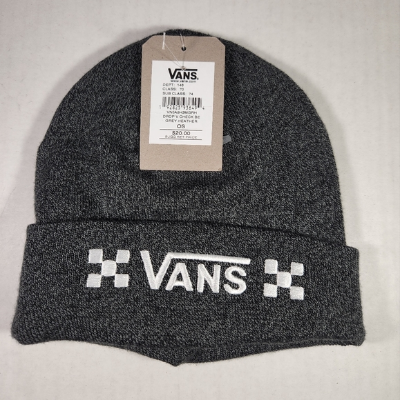 NWT Men's Vans Drop V Check Beanie - Picture 3 of 4